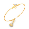 14KT Musical Note with Trumpet Gold Braclet From Amazea Collection 