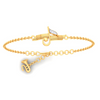 14KT Musical Note with Trumpet Gold Braclet From Amazea Collection 