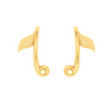 14KT Solid Musical Note Shaped Gold Earrings From Amazea Collection 