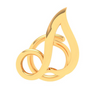 14KT Musical Note Unique Gold Nosepin From Amazea Collection 