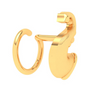 14KT Trumpet Shaped Gold Nosepin From Amazea Collection 