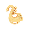 14KT Trumpet Shaped Gold Nosepin From Amazea Collection 