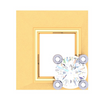 14KT Square Shaped Gold Nosepin with a Diamond From Online Exclusive Collection 