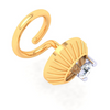 14KT Circle Shaped Gold Nosepin with a Diamond From Online Exclusive Collection 