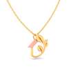 14K home with a leaf shape gold pendant from Amazea Collection