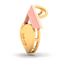 14k home and heart shape gold pendant from Amazea Collection 