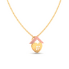 14k home and heart shape gold pendant from Amazea Collection 