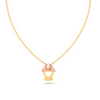 14K Gold pendant with a love sign cutout from Amazea Collection