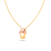 14K Gold pendant with a love sign cutout from Amazea Collection