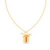 14K dainty gift shaped gold pendant from Amazea Collection