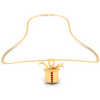 14K dainty gift shaped gold pendant from Amazea Collection