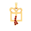 14K gift shaped sleek gold pendant from Amazea Collection 