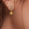 14KT Sun Shaped Gold Stud Earring From Amazea Collection 