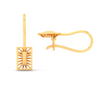 14KT Rectangle Shape Gold Drop Earring From Amazea Collection 