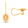 14KT Oval Shape Gold Drop Earring From Amazea Collection 