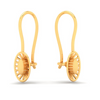 14KT Oval Shape Gold Drop Earring From Amazea Collection 