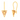 14KT Triangle Shape Gold Drop Earring From Amazea Collection 