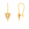 14KT Triangle Shape Gold Drop Earring From Amazea Collection 