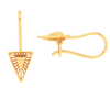 14KT Triangle Shape Gold Drop Earring From Amazea Collection 