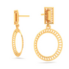 14KT Two Geometrical Shape Gold Drop Earring From Amazea Collection.