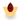 14KT Diya Shape Gold Nosepin With A Raindrop Shape Red Stone From Amazea Collection 