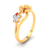 14K stunnting gold ring with floral design from the Amazea Collection