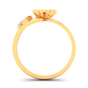 14K stunnting gold ring with floral design from the Amazea Collection