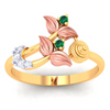 14K Gorgeous gold ring embded with finest quality stones from the Amazea Collection