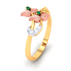 14K Gorgeous gold ring embded with finest quality stones from the Amazea Collection