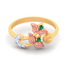 14K Gorgeous gold ring embded with finest quality stones from the Amazea Collection