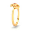 14K bird shaped gold ring embedded with the finest looking stones from Amazea Collection