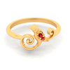 14K bird shaped gold ring embedded with the finest looking stones from Amazea Collection