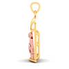 14K gold pendant in the shape of a couple in front of a window from Amazea Collection 