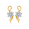 14k (585) Yellow Gold and Diamond Stud Earrings for Women