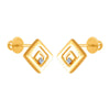 14k (585) Yellow Gold and Diamond Stud Earrings for Women