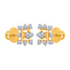 14k (585) Yellow Gold and Diamond Stud Earrings for Women