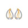 14k (585) Yellow Gold and Diamond Stud Earrings for Women