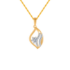 14KT (585) Yellow Gold and Diamond Pendant for Women