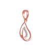 14k (585) Rose Gold and Diamond Pendant for Women