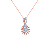 14k (585) Rose Gold and Diamond Pendant for Women