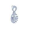 14k (585) White Gold and Diamond Pendant for Women