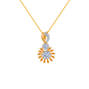 14k (585) Yellow Gold and Diamond Pendant for Women