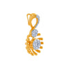 14k (585) Yellow Gold and Diamond Pendant for Women