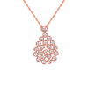 14KT (585) Rose Gold and Solitaire Pendant for Women