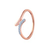 14k (585) Rose Gold and Diamond Ring for Women