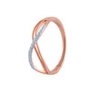 14k (585) Rose Gold and Diamond Ring for Women