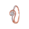 14KT (585) Rose Gold and Diamond Ring for Women