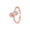 14KT (585) Rose Gold and Diamond Ring for Women