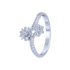 14KT (585) White Gold and Diamond Ring for Women