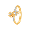 14KT (585) Yellow Gold and Diamond Ring for Women